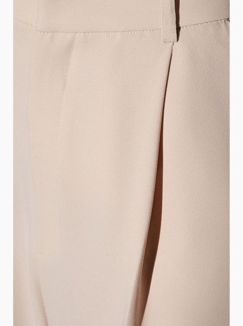 Pantalón de crepé de tiro alto y pernera ancha dilvin - Kiabi