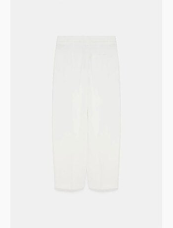 Pantalón de crepé de tiro alto y pernera ancha dilvin