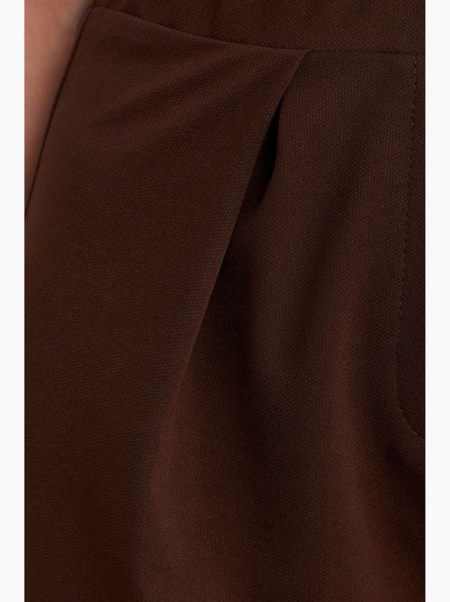 Pantalón de crepé de tiro alto y pernera ancha dilvin - Kiabi