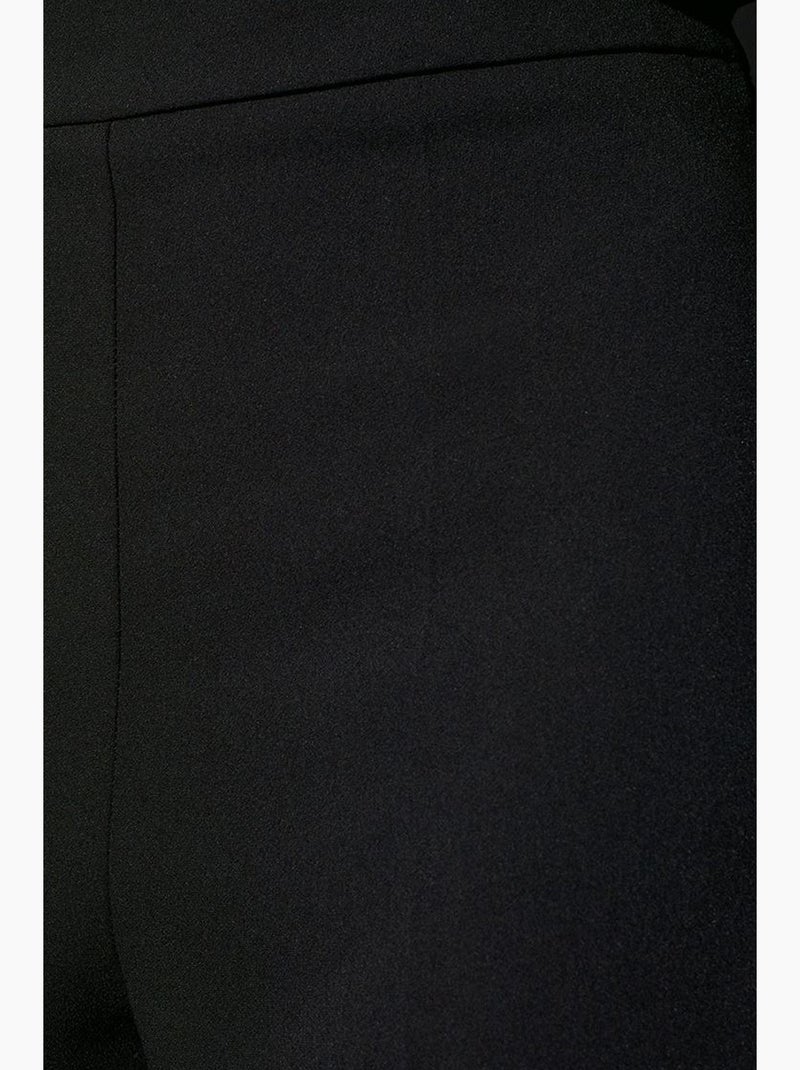 Pantalón de crepé de tiro alto y pernera ancha dilvin Negro - Kiabi