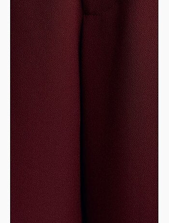 Pantalón de crepé de tiro alto y pernera ancha dilvin
