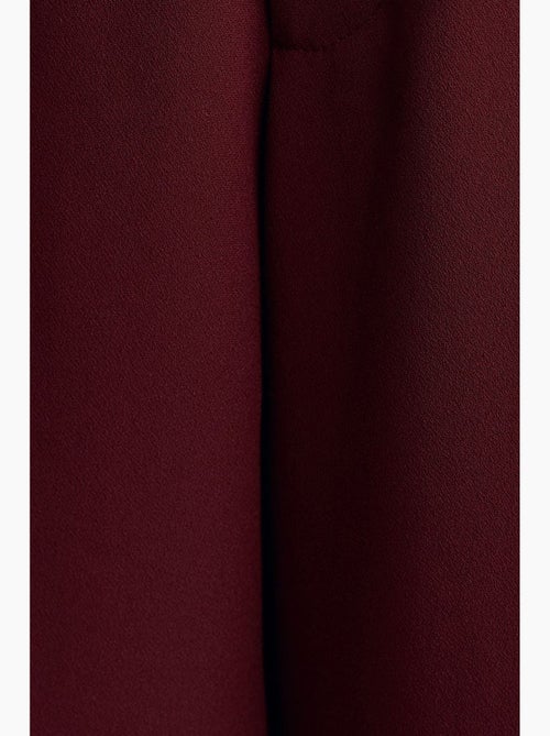 Pantalón de crepé de tiro alto y pernera ancha dilvin - Kiabi Pantalón de crepé de tiro alto y pernera ancha dilvin - Kiabi