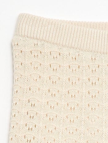 Pantalón de croché corte flare / acampanado