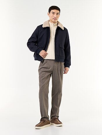Pantalón de cuadros corte ajustado