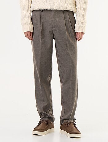 Pantalón de cuadros corte ajustado