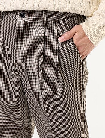 Pantalón de cuadros corte ajustado