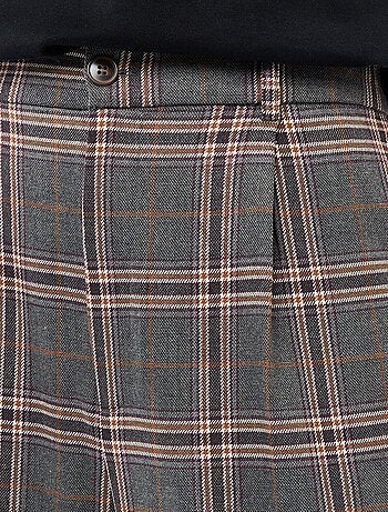 Pantalón de cuadros corte ancho