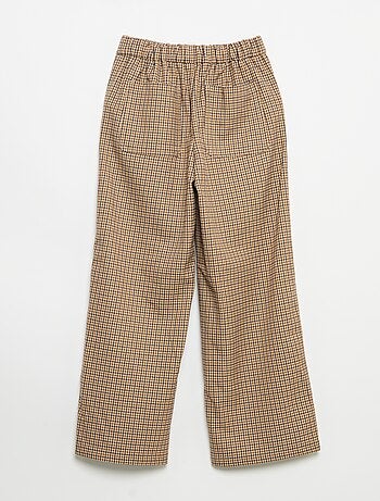 Pantalón de cuadros de corte ancho