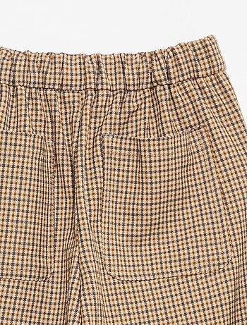 Pantalón de cuadros de corte ancho