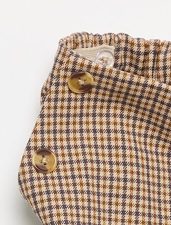 Pantalón de cuadros de corte ancho