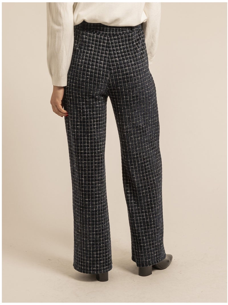 Pantalón de cuadros ESSILA Azul marino - Kiabi