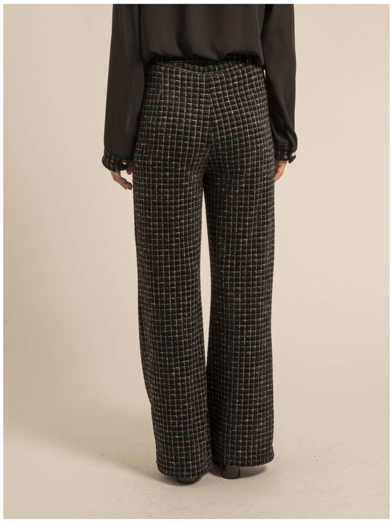 Pantalón de cuadros ESSILA Negro - Kiabi