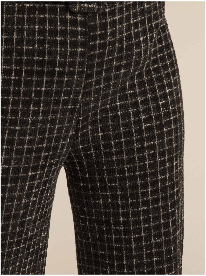 Pantalón de cuadros ESSILA Negro - Kiabi