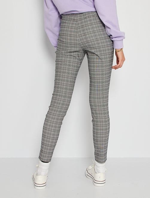 Pantalón de cuadros - GRIS - Kiabi - 12.00€