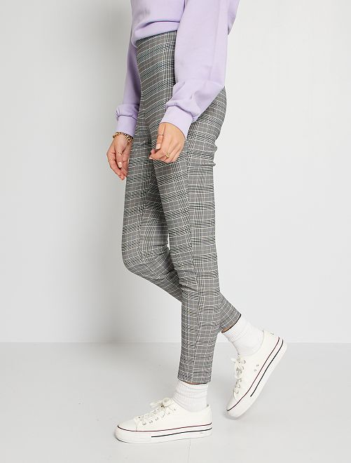 Pantalón de cuadros - GRIS - Kiabi - 12.00€