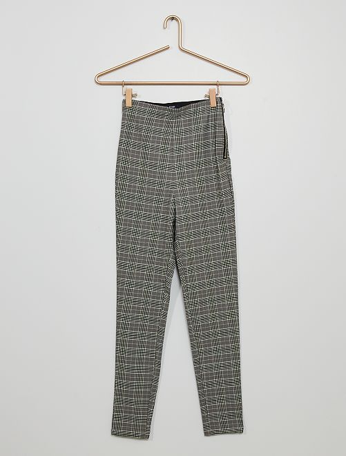Pantalón de cuadros - GRIS - Kiabi - 12.00€