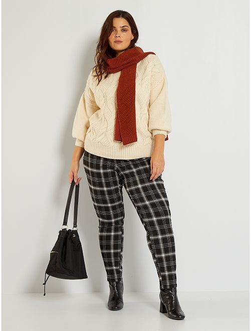 Pantalón de cuadros - NEGRO - Kiabi - 20.00€