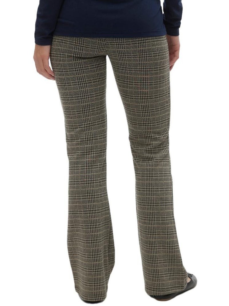 Pantalón de Cuadros Premamá Mamalicious Gris plateado - Kiabi