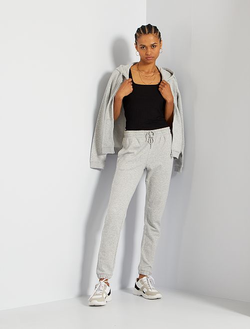 Pantalón de deporte de felpa - GRIS - Kiabi - 8.00€
