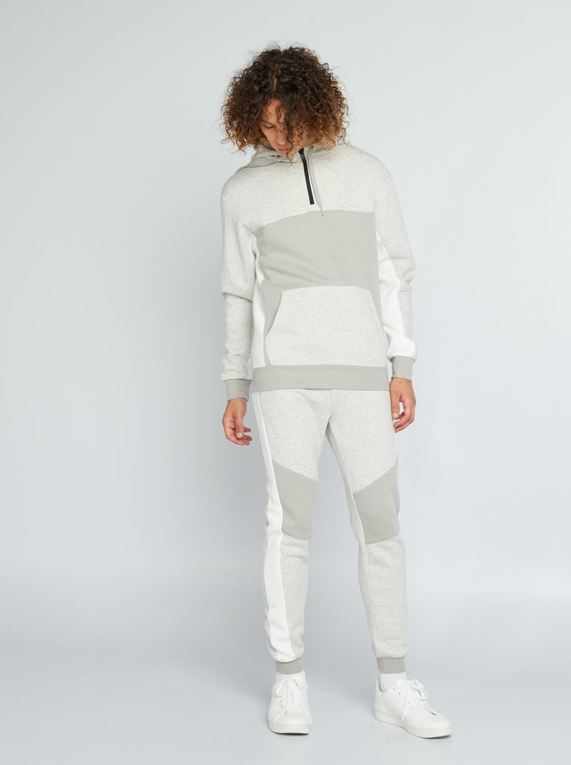 Pantalón de deporte de tejido de chándal GRIS - Kiabi