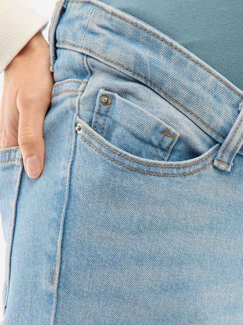 Pantalón de embarazo con cinturón elástico - Kiabi