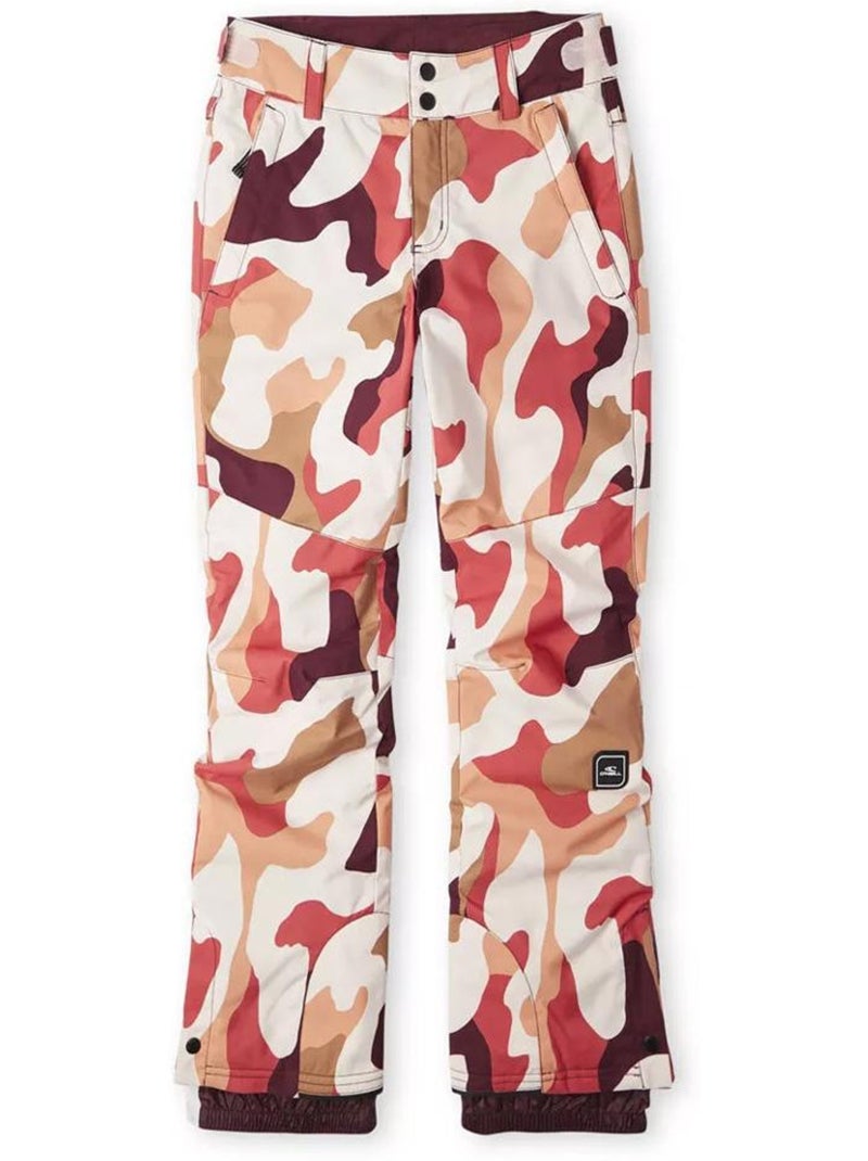 Pantalón de Esquí Estampado O'Neill para Niña - Rojo - Kiabi