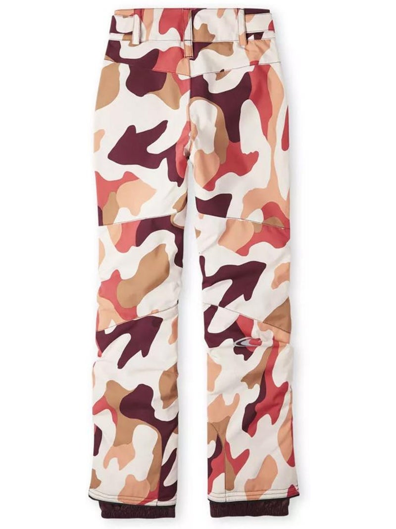 Pantalón de Esquí Estampado O'Neill para Niña - Rojo - Kiabi