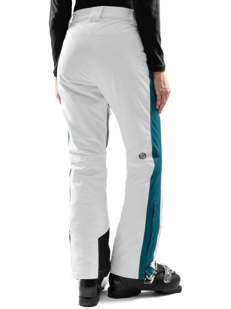 Pantalón de esquí mujer esquí y nieve mujer p3-w genevez Blanco - Kiabi