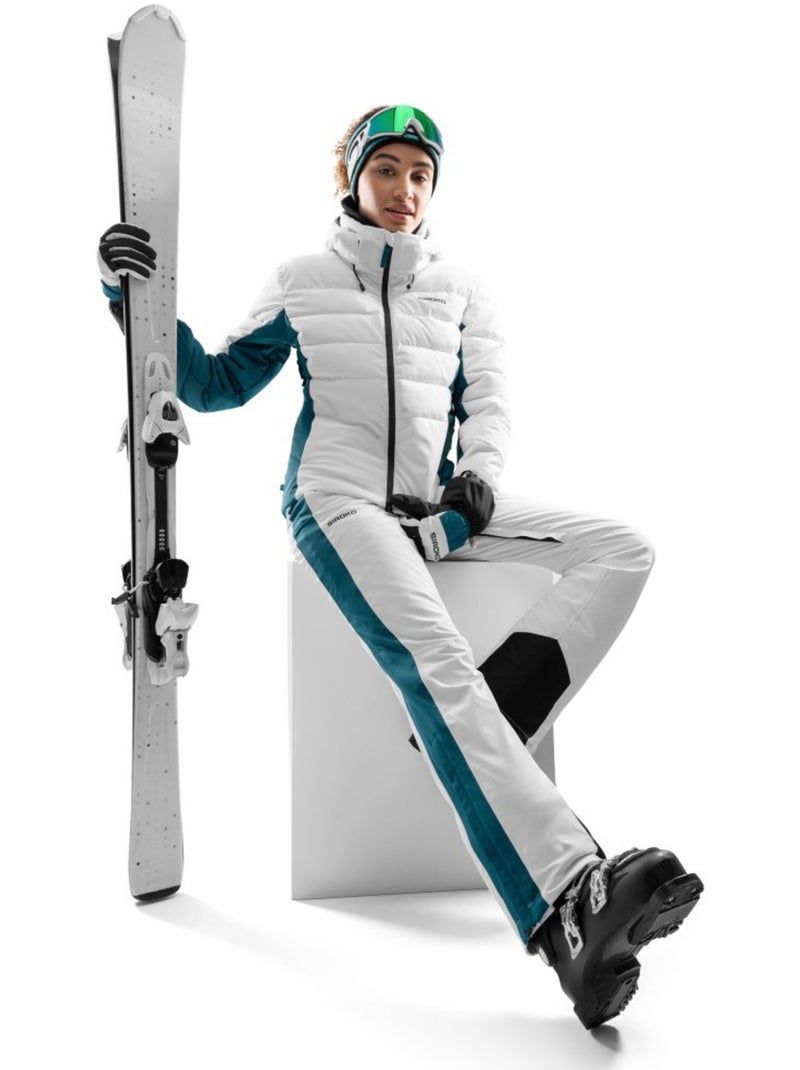 Pantalón de esquí mujer esquí y nieve mujer p3-w genevez Blanco - Kiabi