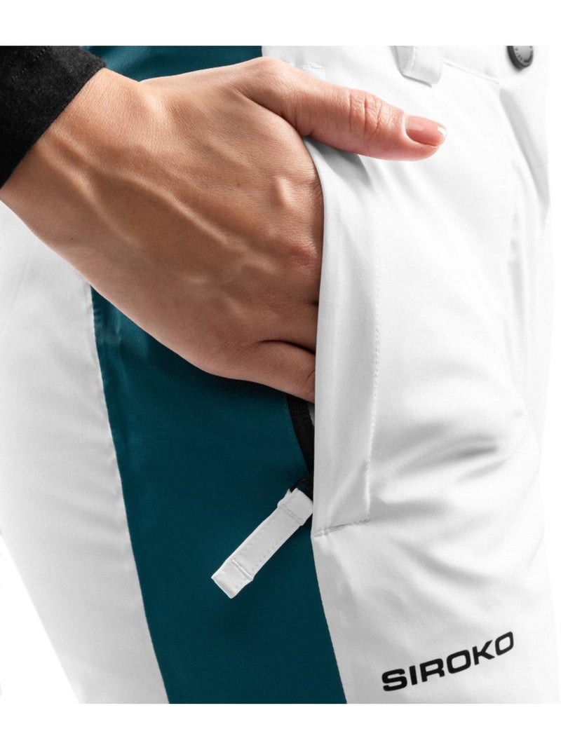 Pantalón de esquí mujer esquí y nieve mujer p3-w genevez Blanco - Kiabi