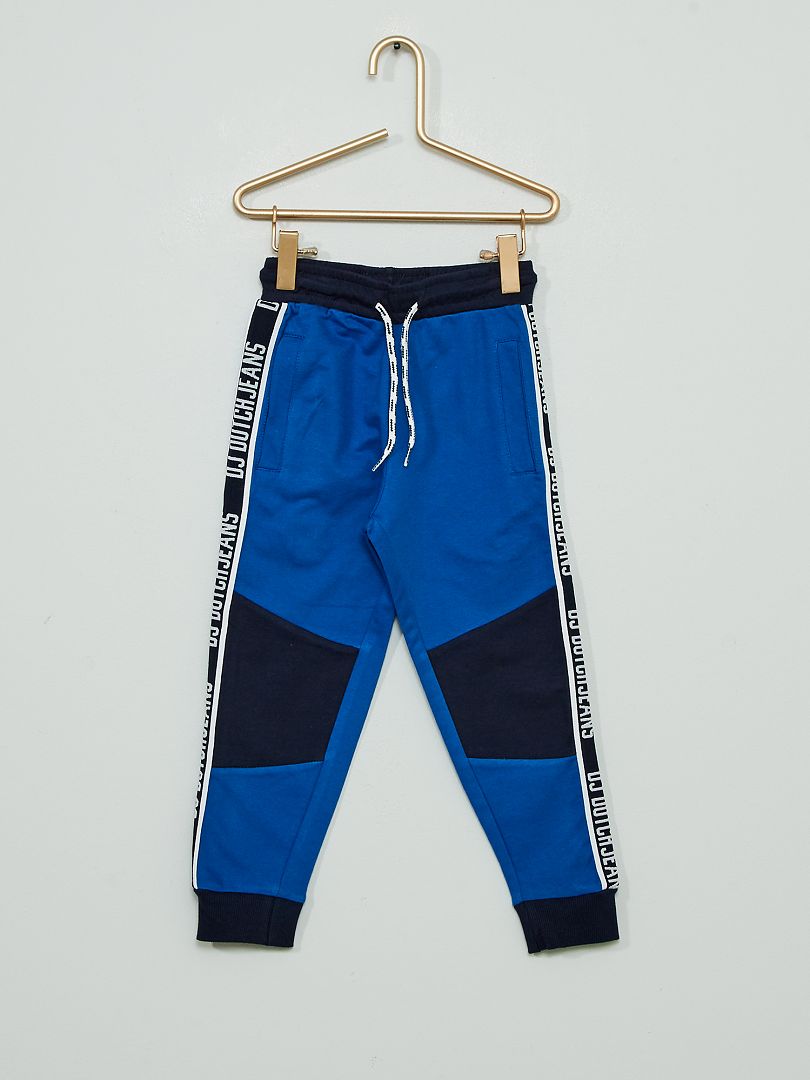 Pantalón de felpa azul - Kiabi