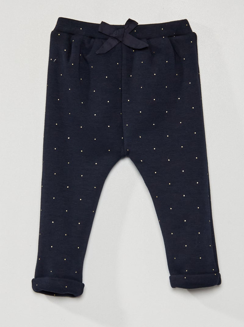 Pantalón de felpa AZUL - Kiabi