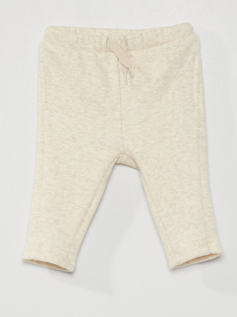 Pantalón de felpa BEIGE - Kiabi