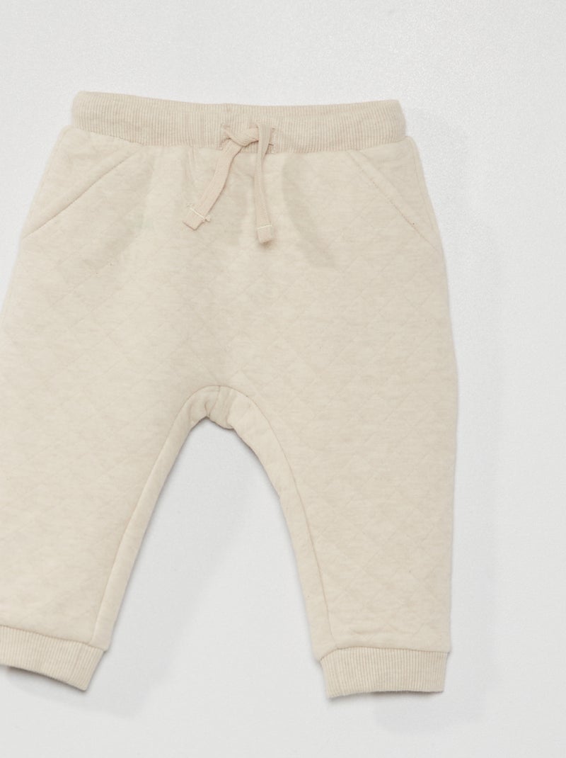 Pantalón de felpa BEIGE - Kiabi