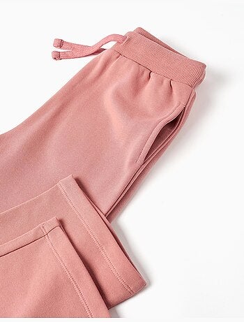 Pantalón de felpa con cordón y bolsillos