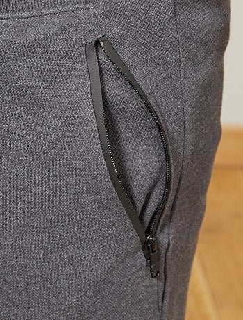 Pantalón de felpa con detalles en las rodillas - Kiabi