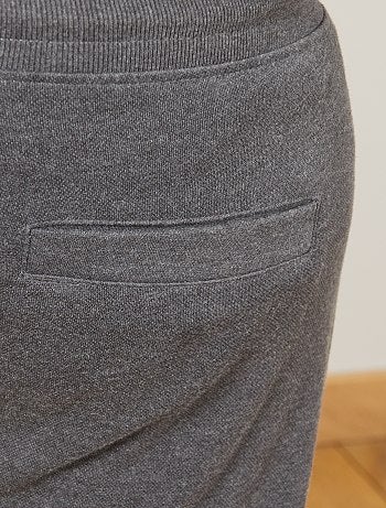 Pantalón de felpa con detalles en las rodillas - Kiabi