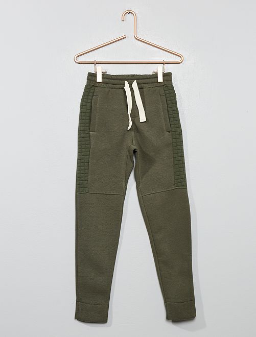 Pantalón de felpa con detalles en relieve Chico - GRIS - Kiabi - 13,00€