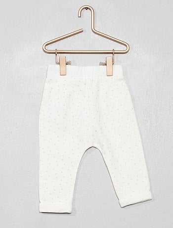 Pantalón de felpa estampado - Kiabi