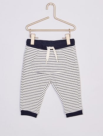Pantalón de pinzas de sarga de algodón Blanco bebé niña Okaïdi \u0026 Obaïbi