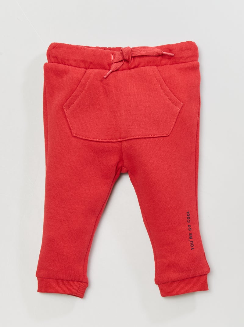 Pantalón de felpa fantasía ROJO - Kiabi
