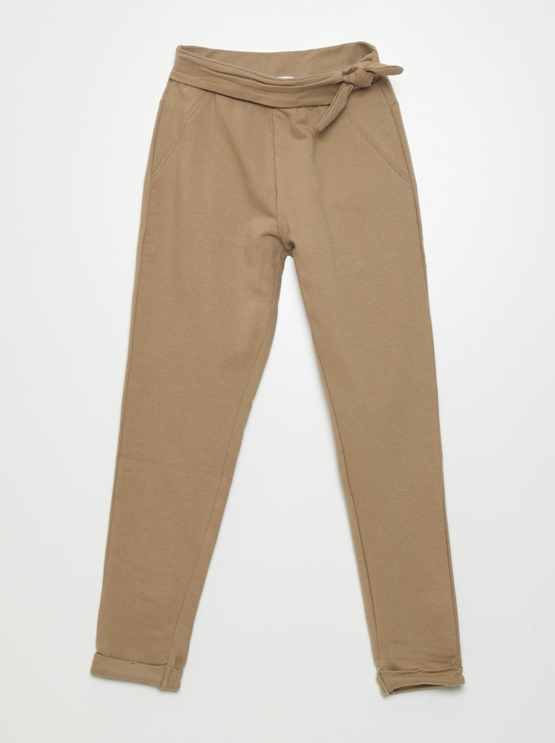 Pantalón de felpa ligera KAKI - Kiabi