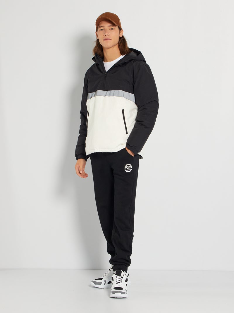 Pantalón de felpa NEGRO - Kiabi