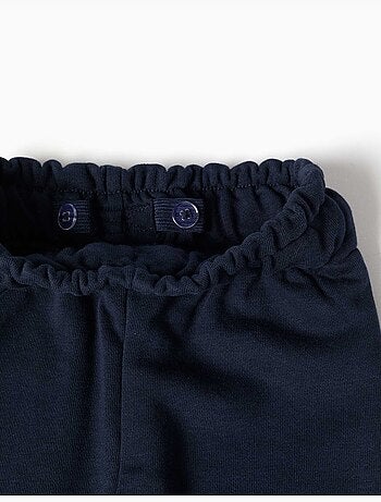 Pantalón de felpa paperbag con lazo decorativo