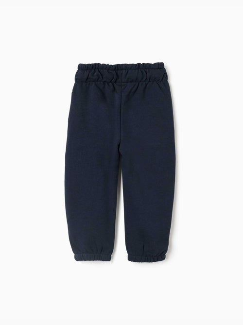 Pantalón de felpa paperbag con lazo decorativo - Kiabi