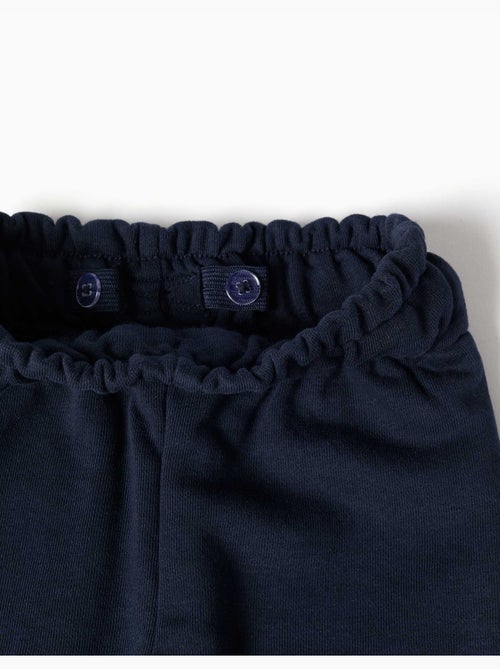 Pantalón de felpa paperbag con lazo decorativo - Kiabi