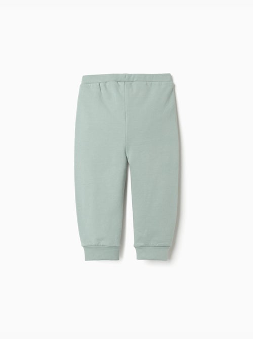 Pantalón de felpa perchado con estampado de corazón - Kiabi