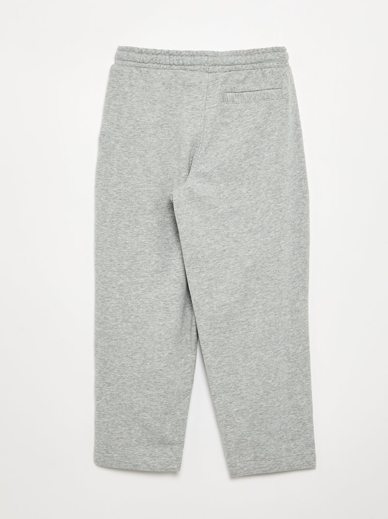 Pantalón de felpa sin cepillar con forma de globo Gris - Kiabi