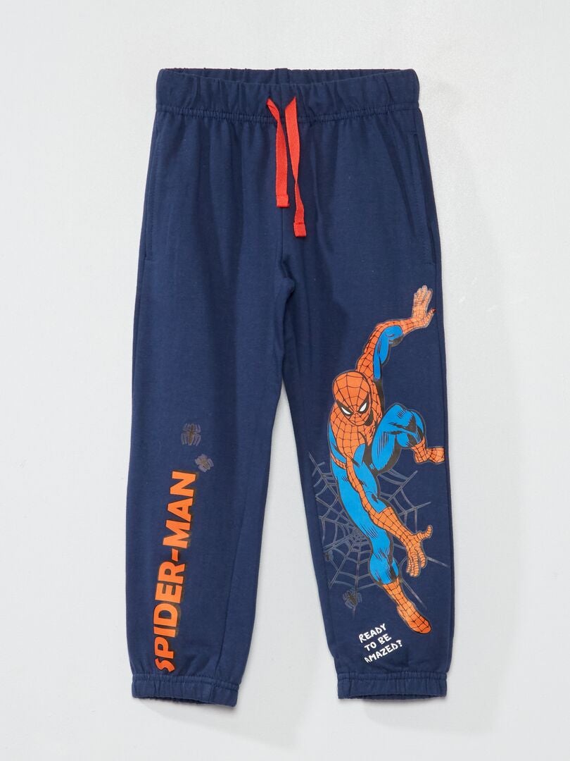 Pantalón de felpa 'Spider-Man' azul marino - Kiabi