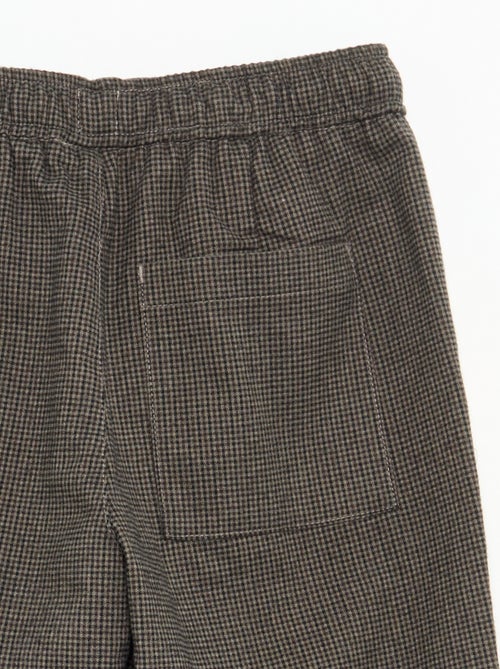 Pantalón de franela a cuadros - Kiabi